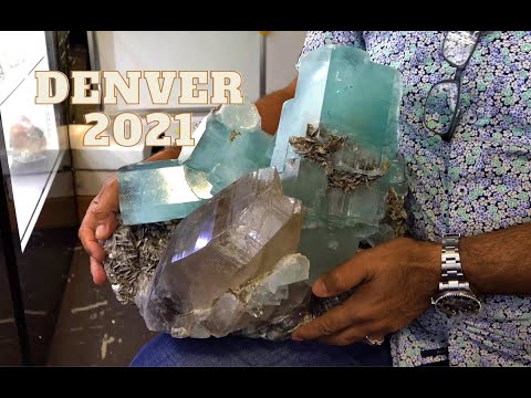 The BEST Aquamarine In The World?! Denver 2021 Gem & Mineral Show. Crowe Plaza.