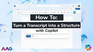 How to turn a transcript into a guide with Copilot