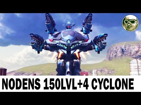 NODENS 150 LVL & 4 CYCLONE 25 LVL WAR ROBOTS TITANS MAX GAMEPLAY