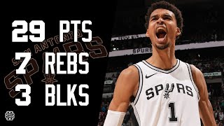 [高光] Victor Wembanyama 29 pts 7 rebs 3 blk