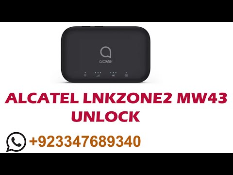 How to unlock Alcatel Linkzone2 MW43||100 %Working