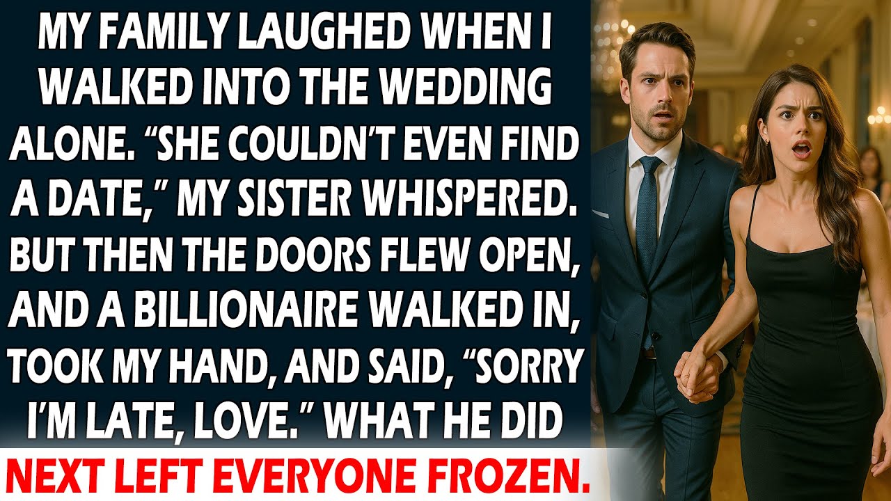 My Family Laughed When I Walked Alone Into the Wedding, But When a Billionaire Walked In, They...