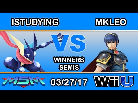 MSM 91 - iStudying (Greninja) Vs. FOX MVG | MkLeo (Marth) Winners Quarters - Smash Wii U