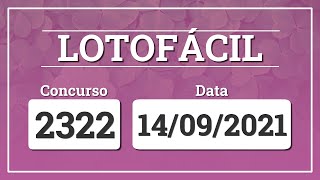 Capa de LOTOFÁCIL 2322