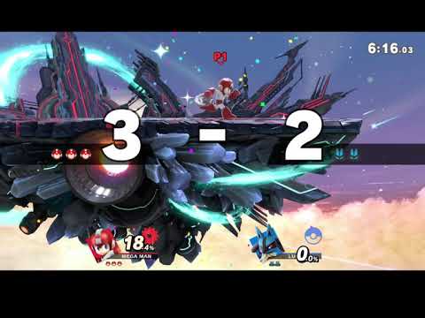 Planey Megaman vs Lucario