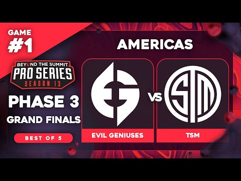 Evil Geniuses vs TSM Game 1 - BTS Pro Series 13 AM: Phase 3 Grand Finals w/ rkryptic & neph