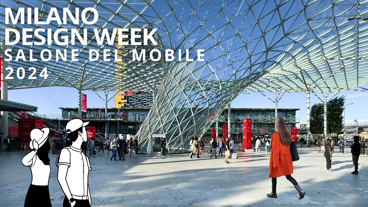 4K Milano Design Week 2024: Salone del Mobile - Fiera Milano Walk
