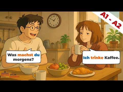 10 Short German Conversations for Beginners | German Dialogues (A1-A2)
