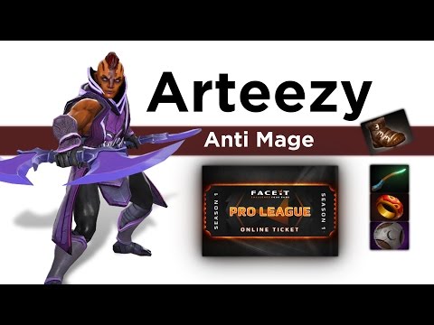 Arteezy Anti Mage (Very Fast GG) @ FACEIT Pro League