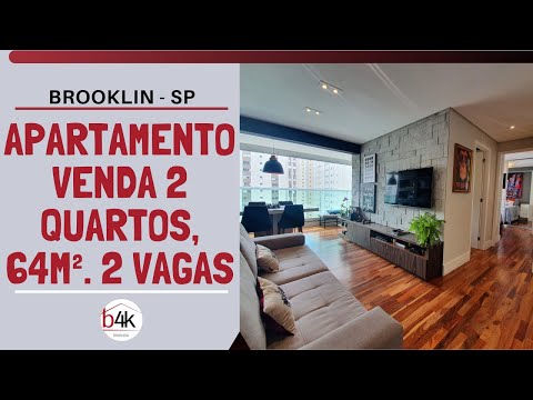 Apartamento à venda Yang Brookin. 64m², 2 quartos sendo 1 suíte (2 vagas).
