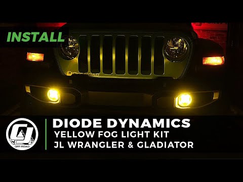 Jeep JL Wrangler Install | Diode Dynamics SS3 Sport SAE Yellow Fog Lights