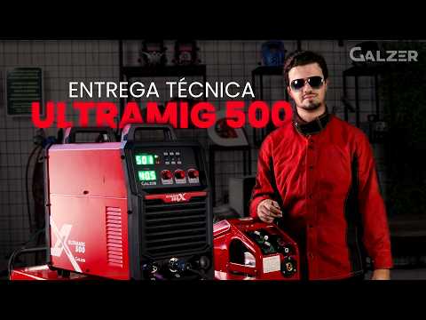 Máquina de Solda Inversora MIG/TIG/MMA UltraMIG500X 500A 380V Trifásico com Cabeçote Externo GALZER-1434 - Vídeo