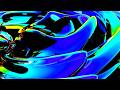 4K Screensaver Neon Blue And Cyan Liquid Forms No Audio