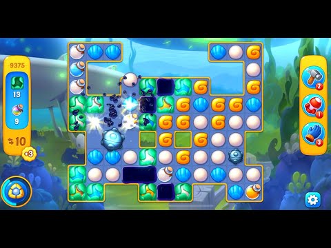 Fishdom level 9375 with a puzzle (с головоломкой)