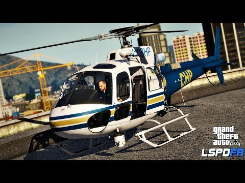 GTA 5 MODS LSPDFR #66 - Police Helicopter Patrol with CHP (GTA 5 POLICE MOD)