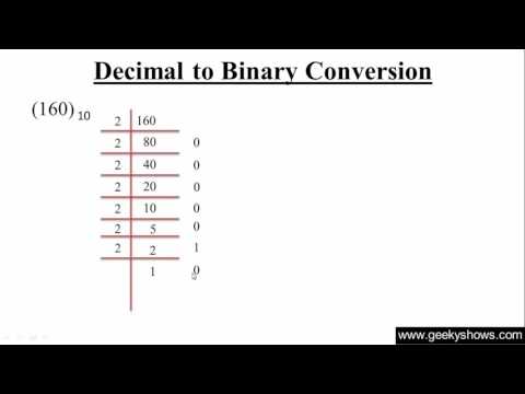 Decimal to Binary Conversion Hindi