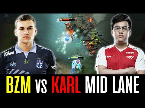 KARL meet BZM in Mid Lane - T1 vs OG in ranked DOTA 2