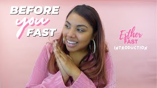 Before You Fast | Prayer & Preparations Esther Fast Devotional