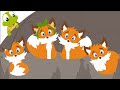 four little foxes playing in the woods nursery rhyme ...