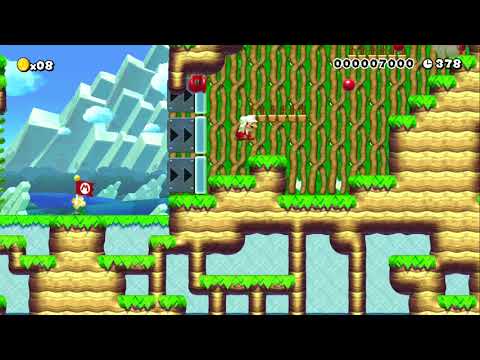 4-3 the tremendous tree by omidget ~ SUPER MARIO MAKER ~ NO COMMENTARY 1bd 1be