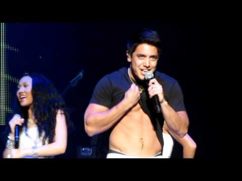 Stefano Langone performs DJ Got Us Falling In Love Again *SHIRTLESS* - 8-24-11