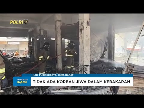 SAR PENANGANAN KEBAKARAN DI AREA PERTOKOAN GS PASAR JUMAT KABUPATEN PURWAKARTA