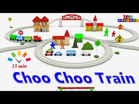 Choo Choo train - Toy Factory - train videos for kids - cars and trucks cartoons