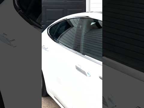 Tesla Model S in my driveway