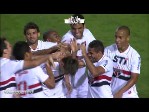 Gols - São Paulo (BRA) 5 x 0 Universidad (CHI) - Copa Sul-americana 2012 - 07/11/2012 - Globo HD