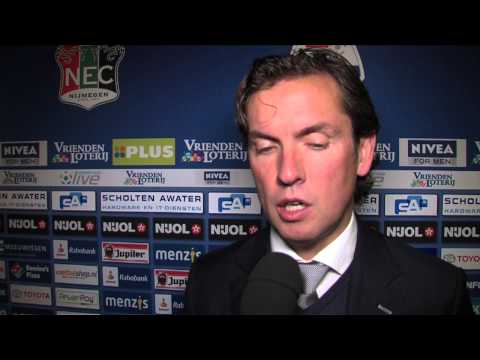 Reactie Alex Pastoor na afloop van N.E.C. - FC Utrecht