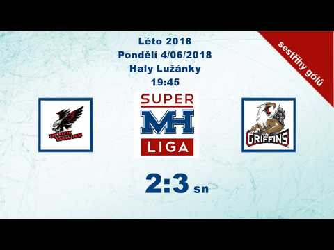 MH Superliga (Léto 2018) Black Hawks vs. Griffins 2:3sn - sestřih gólů