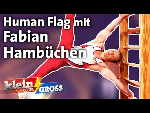 Schafft 6-Jährige Human Flag länger zu halten als Fabian Hambüchen? | Klein gegen Groß