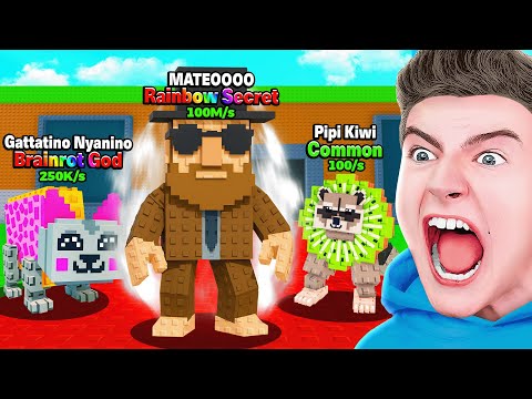 Ich BENUTZE UNENDLICHES GLÜCK, um JEDEN NEUEN BRAINROT FREIZUSCHALTEN! (Roblox Steal a Brainrot)