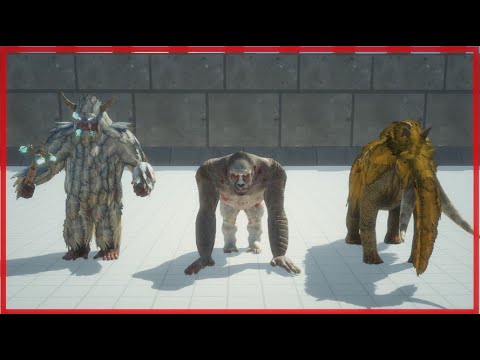 OLD GORO+YETI+MAMMOTH VS EVERY FACTIONS  - ANIMAL REVOLT BATTLE SIMULATOR