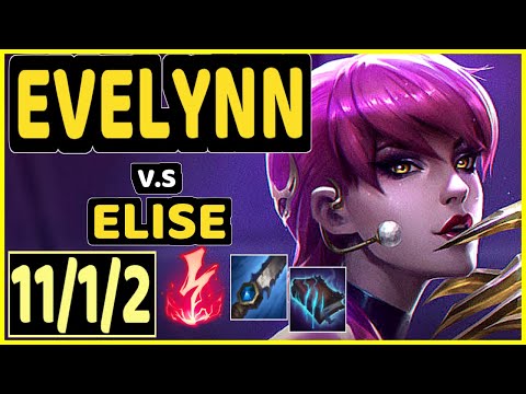 SKEANZ (EVELYNN) vs ELISE - 11/1/2 KDA JUNGLE CHALLENGER GAMEPLAY - EUW