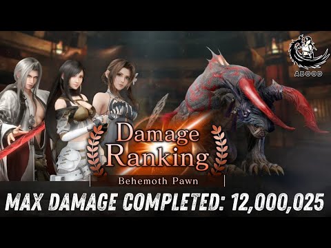 FF7EC Damage Ranking: Behemoth Pawn 12 Million Maximum Score !