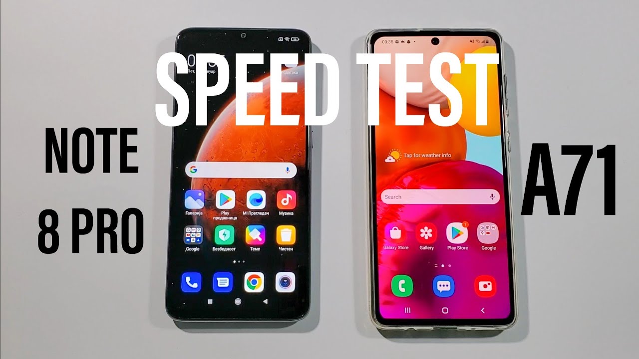 Xiaomi Note 8 Pro vs Samsung A71 Comparison Speed Test