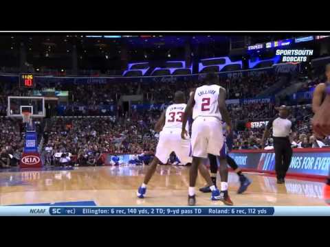 Bismack Biyombo dunks on Ryan Hollins 1 1 14