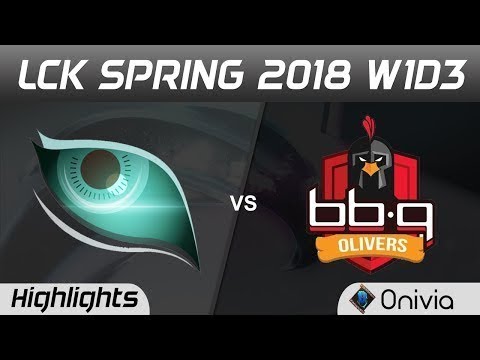 KDM vs BBQ Highlights Game 1 LCK Spring 2018 SeaSon 8 W1D3 Kongdoo Monster vs BBQ Olivers by Onivia
