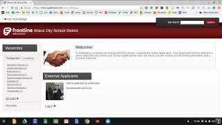 Applying for an ICSD coaching position on Applitrack/Frontline