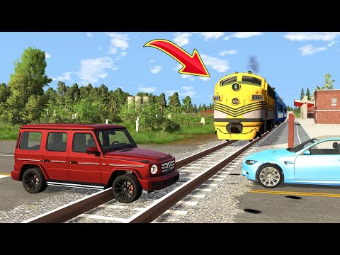 Cars vs Train Tracks - BeamNG Drive - 🔥 ULTIMATE Edition Compilation 3