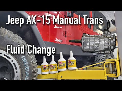 Jeep Wrangler AX15 Manual Transmission Drain and Fill Redline MT90