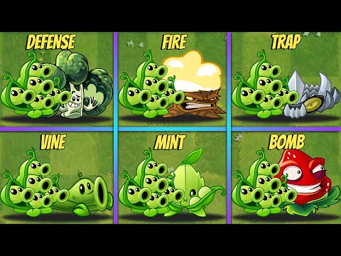 PvZ 2 | 6 Best Team Pair PEA POD & Other Plants - Who Will Win? - Team Plants Battlez