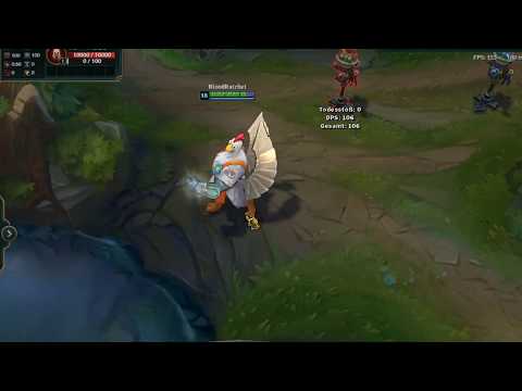 Birdio (Bird/Chicken Galio) Skin Spotlight  (League of Legends) BloodRatchet