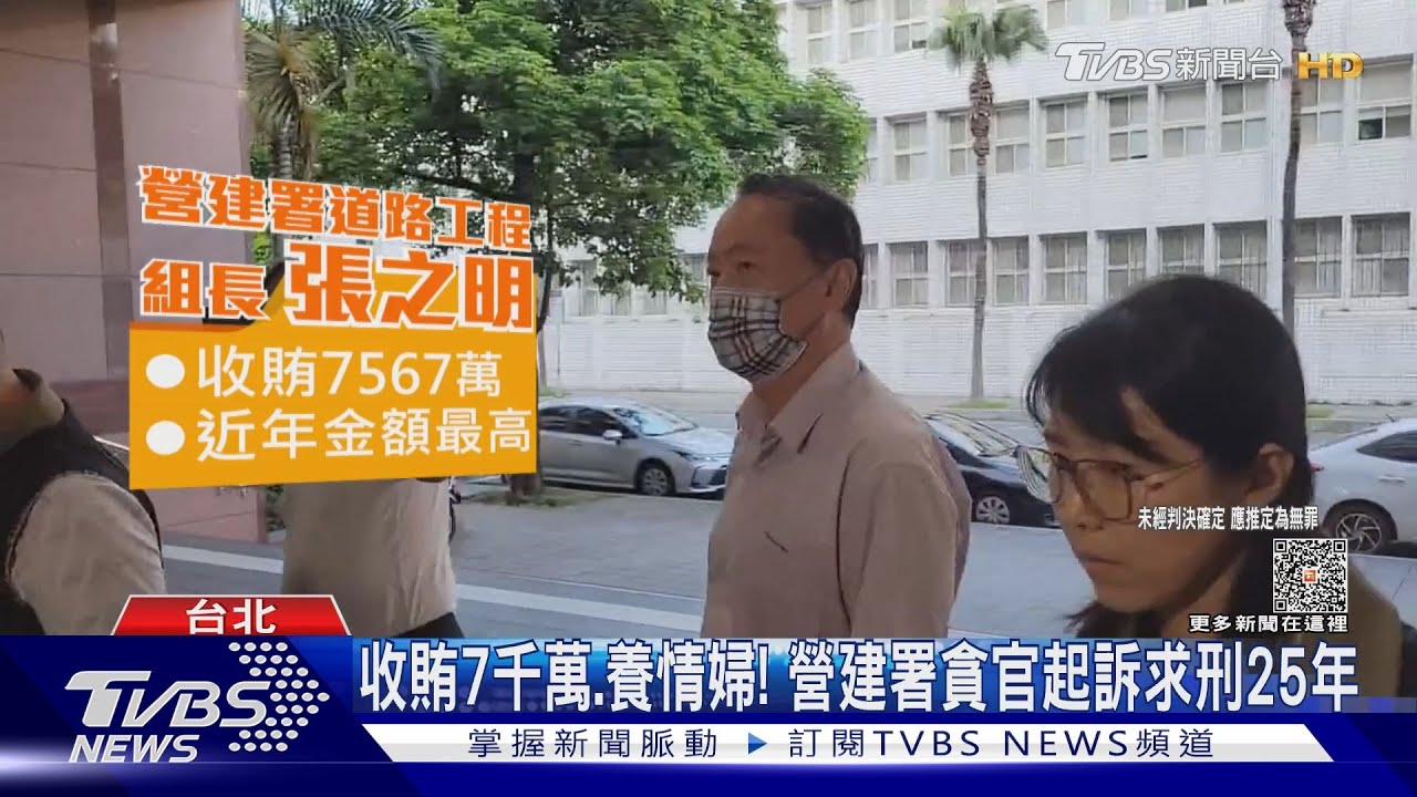 收賄7千萬、養情婦! 營建署貪官起訴求刑25年