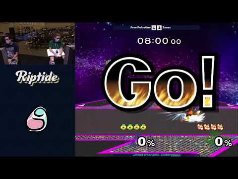 Zamu vs Free Palestine (Loser's Finals) SSBM : Aiden's Stage Rules - Riptide 2021