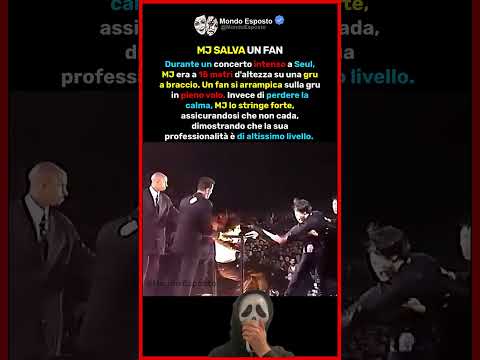 Un fan coreano si arrampica a 15 metri solo per stare con Michael Jackson