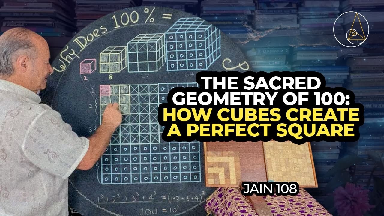 THE SACRED GEOMETRY OF 100: How Cubes Create a Perfect Square
