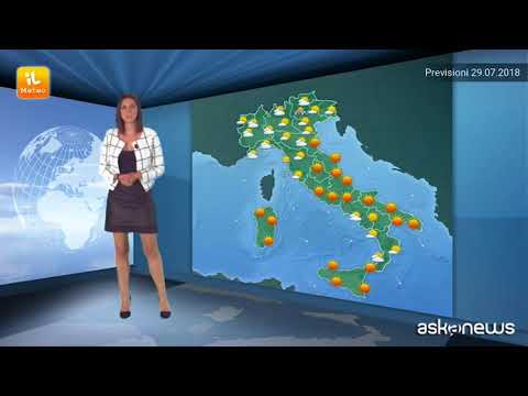 Previsioni meteo per domenica 29 luglio 2018