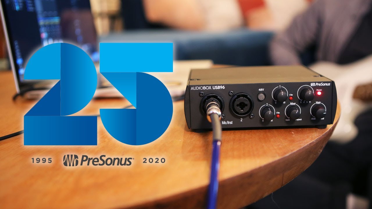 USB®　PreSonus®　25th　AudioBox　96　Anniversary　Interfaces
